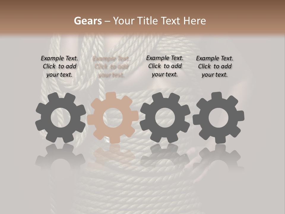 Defeated Bound Female PowerPoint Template