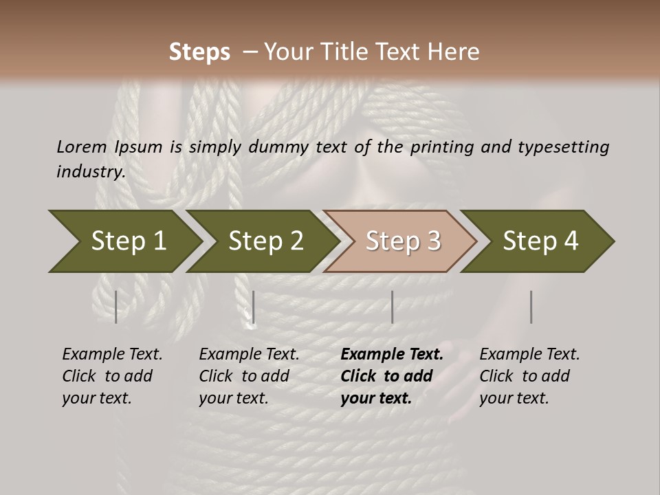 Defeated Bound Female PowerPoint Template