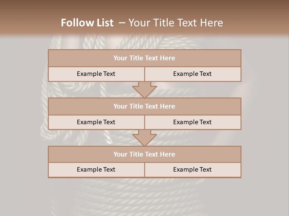 Defeated Bound Female PowerPoint Template