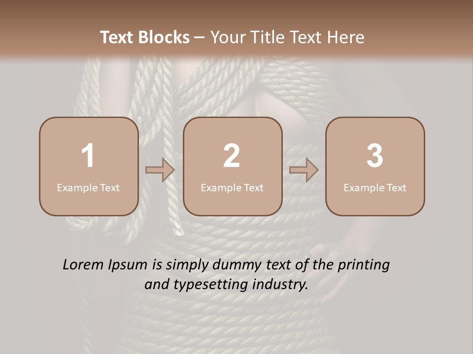 Defeated Bound Female PowerPoint Template