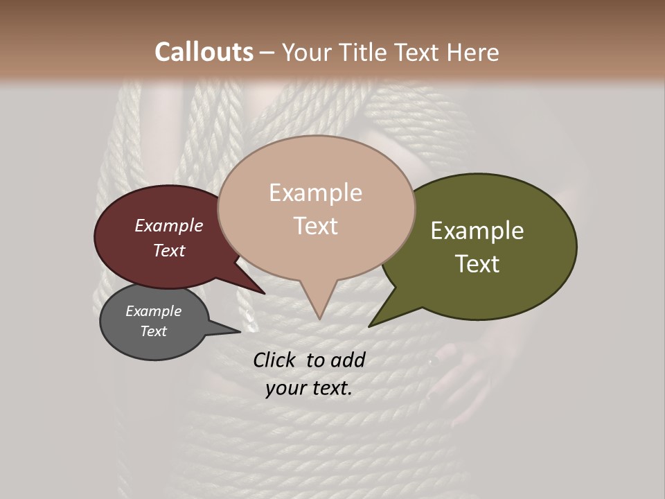 Defeated Bound Female PowerPoint Template