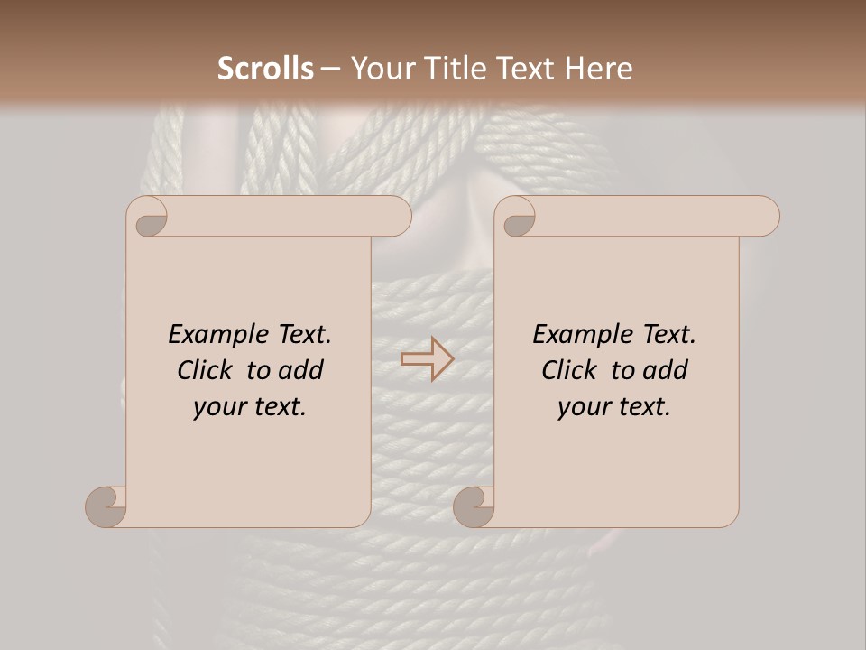 Defeated Bound Female PowerPoint Template