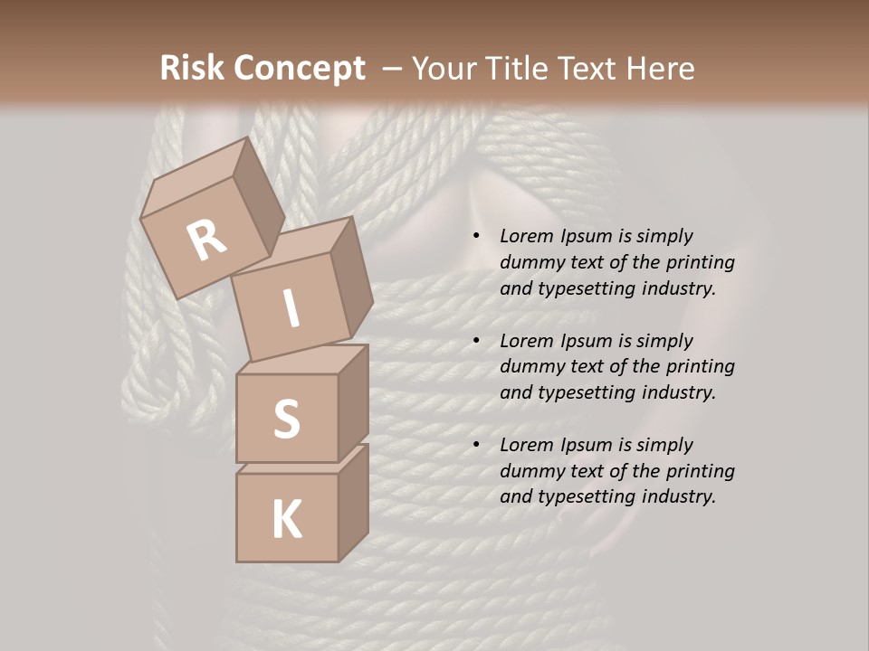 Defeated Bound Female PowerPoint Template