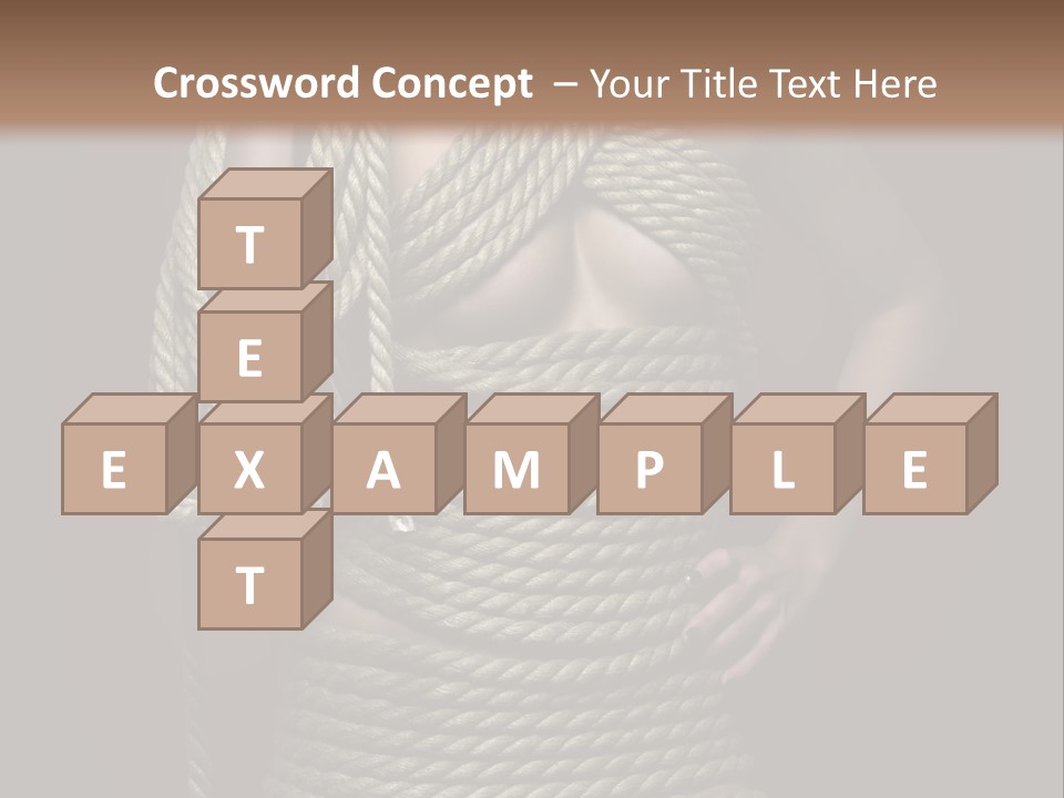 Defeated Bound Female PowerPoint Template