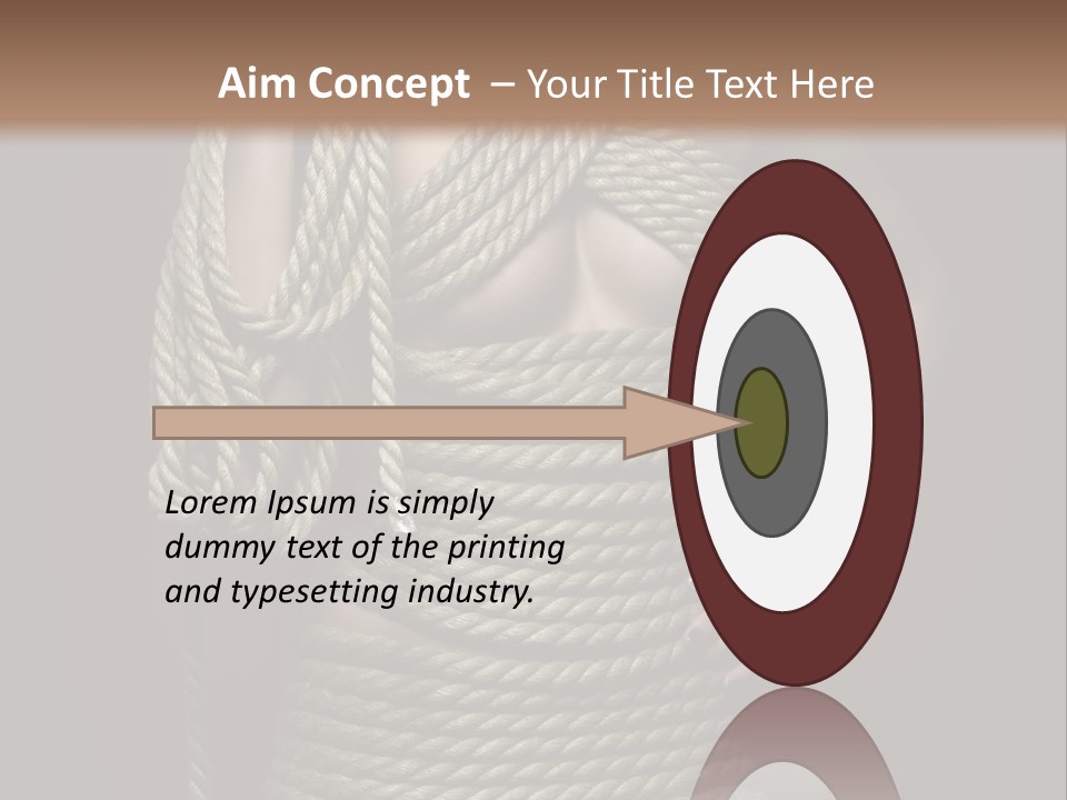 Defeated Bound Female PowerPoint Template