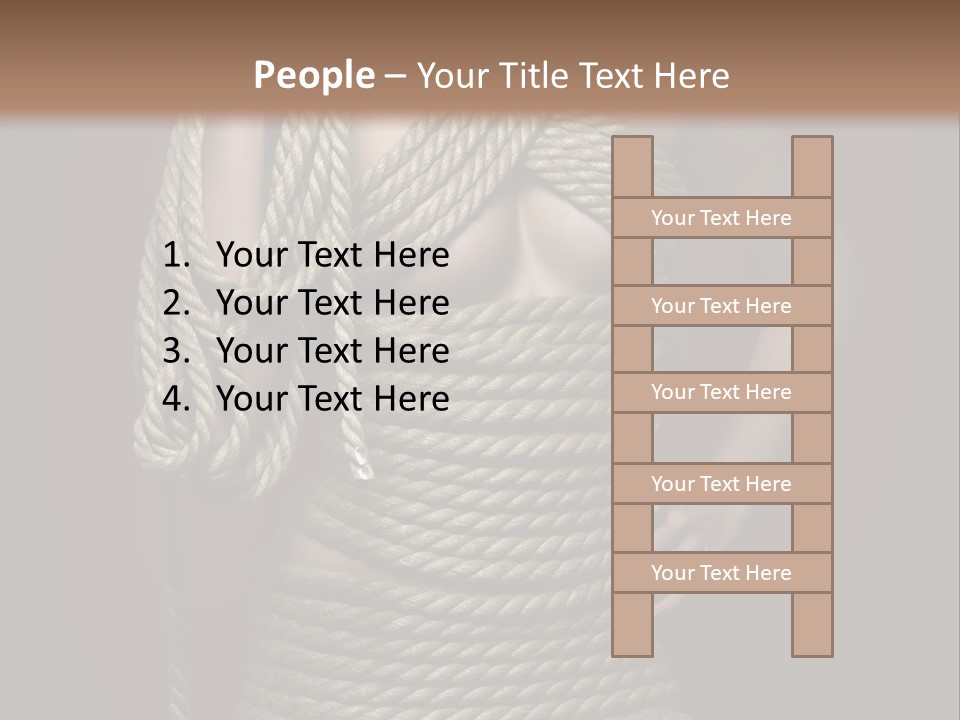 Defeated Bound Female PowerPoint Template