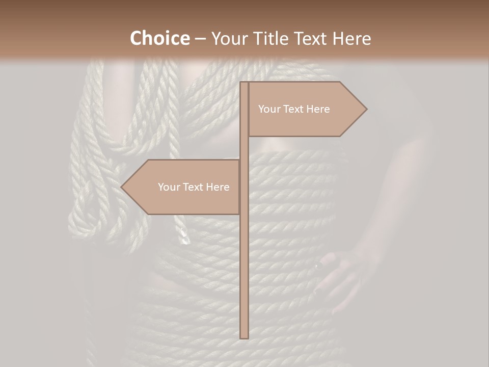 Defeated Bound Female PowerPoint Template