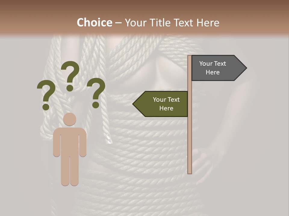 Defeated Bound Female PowerPoint Template