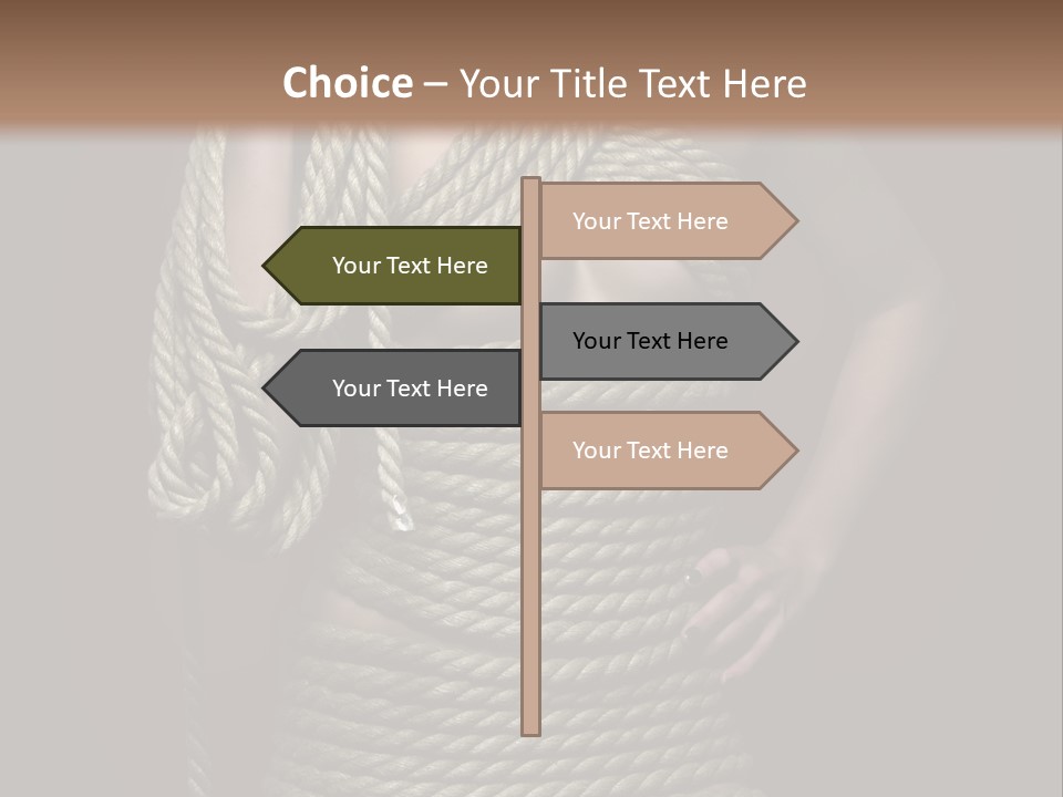 Defeated Bound Female PowerPoint Template