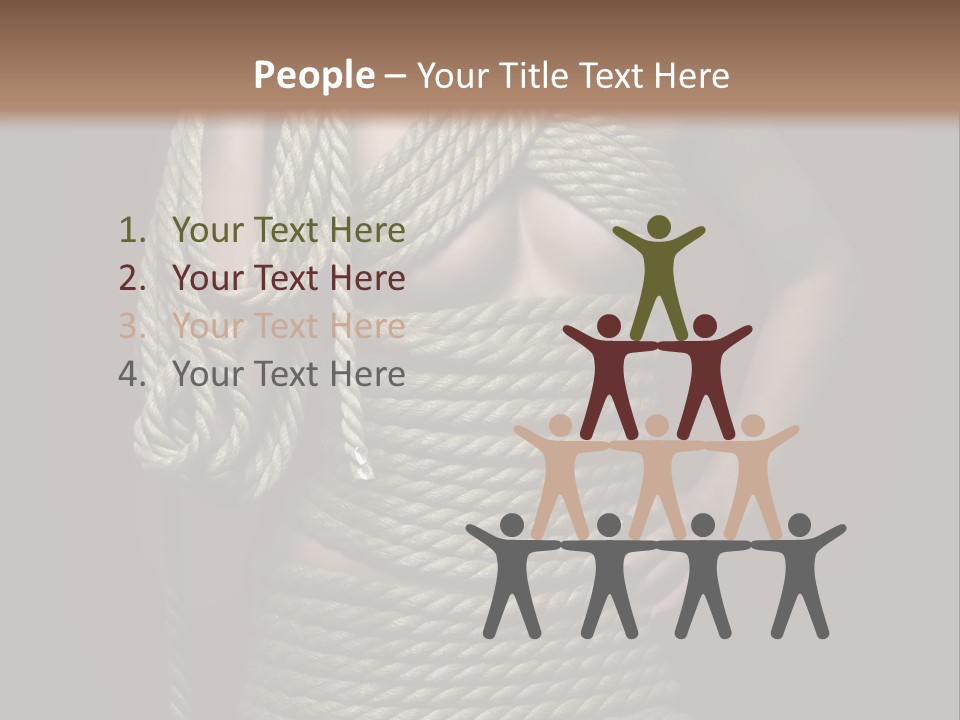 Defeated Bound Female PowerPoint Template