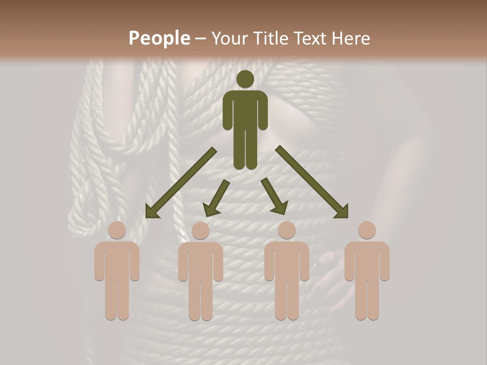 Defeated Bound Female PowerPoint Template