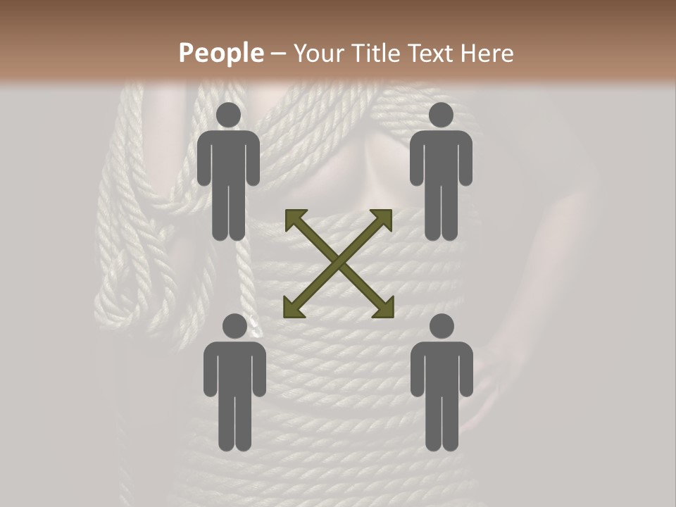 Defeated Bound Female PowerPoint Template