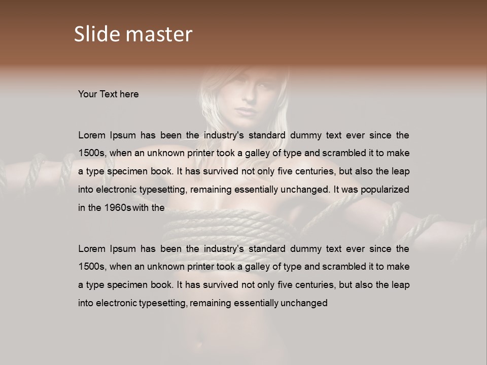 Fetish Y Artistic PowerPoint Template