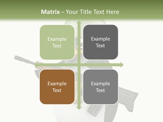 Battlefield Khaki Protect PowerPoint Template