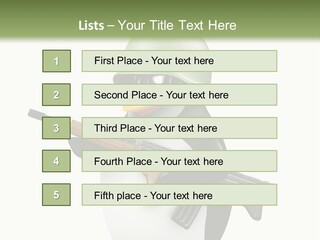 Battlefield Khaki Protect PowerPoint Template