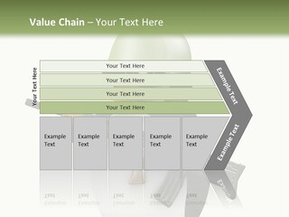 Battlefield Khaki Protect PowerPoint Template