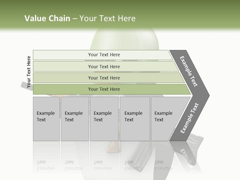 Battlefield Khaki Protect PowerPoint Template
