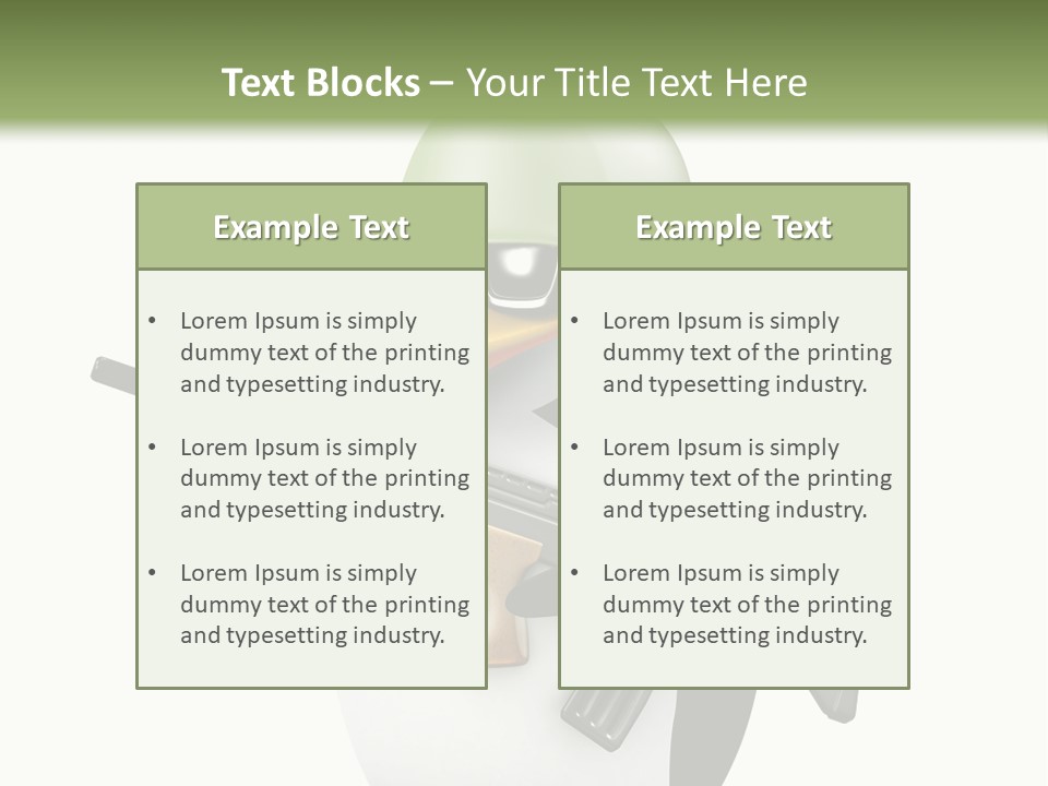 Battlefield Khaki Protect PowerPoint Template