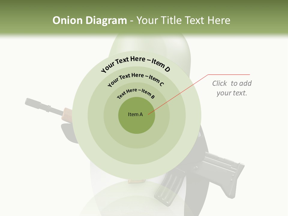 Battlefield Khaki Protect PowerPoint Template