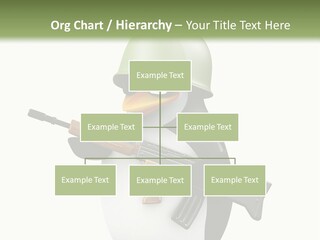 Battlefield Khaki Protect PowerPoint Template