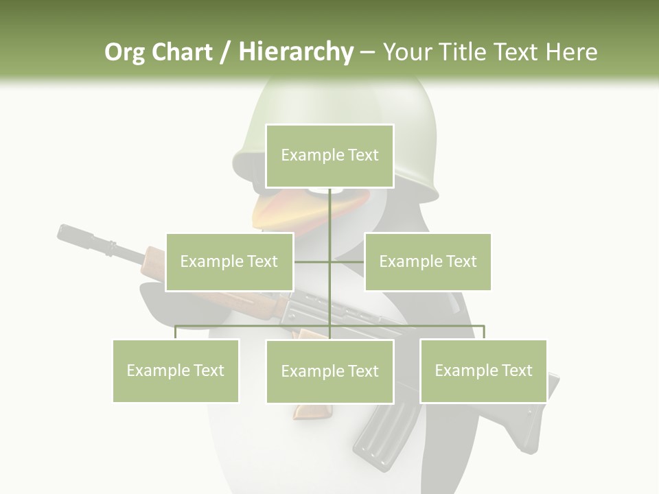 Battlefield Khaki Protect PowerPoint Template