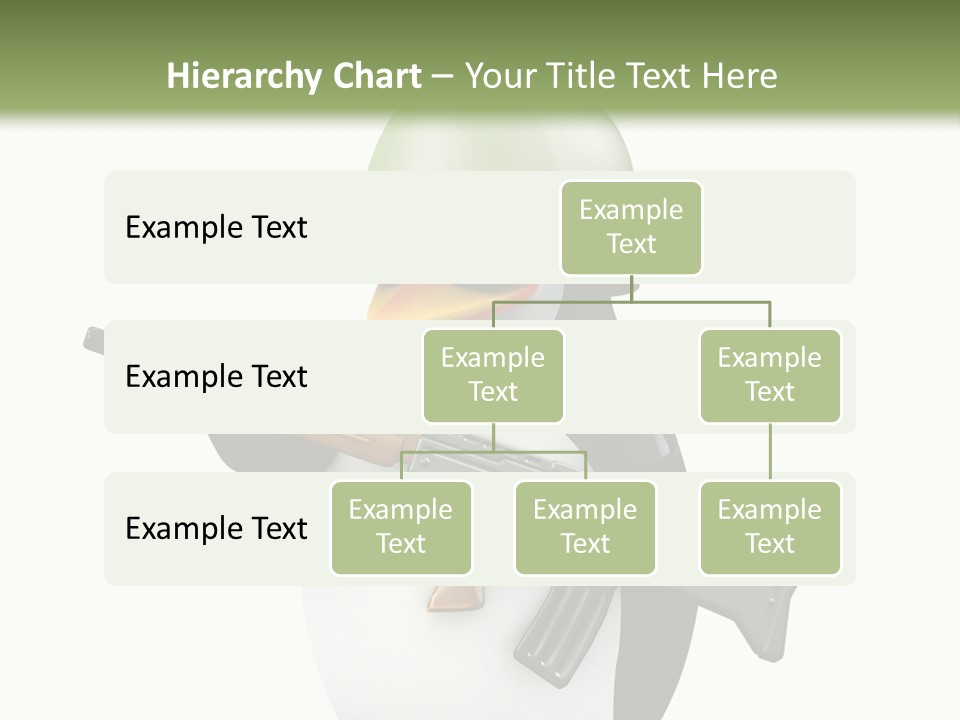 Battlefield Khaki Protect PowerPoint Template