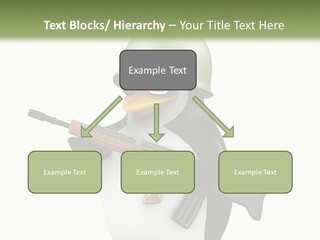 Battlefield Khaki Protect PowerPoint Template