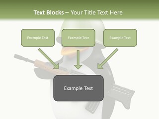 Battlefield Khaki Protect PowerPoint Template