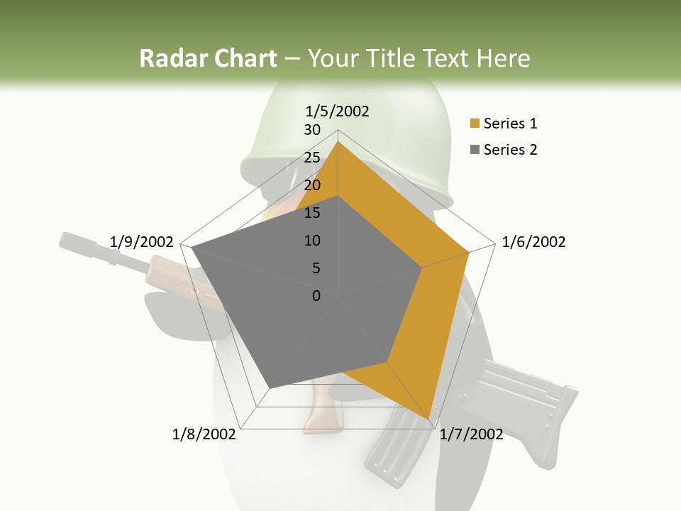 Battlefield Khaki Protect PowerPoint Template