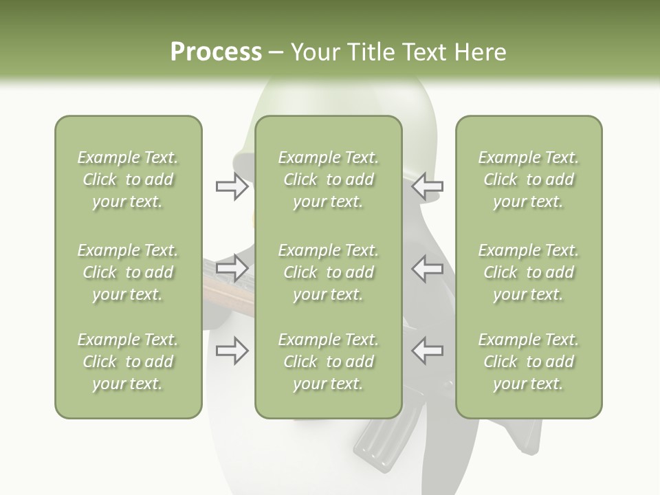 Battlefield Khaki Protect PowerPoint Template