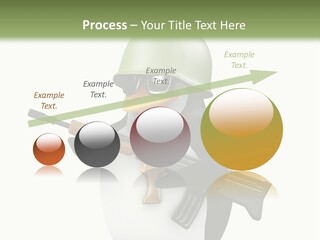 Battlefield Khaki Protect PowerPoint Template