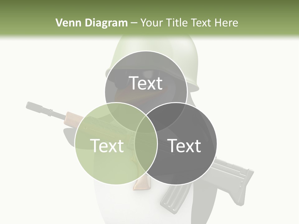 Battlefield Khaki Protect PowerPoint Template