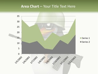 Battlefield Khaki Protect PowerPoint Template