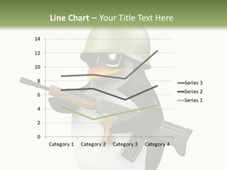 Battlefield Khaki Protect PowerPoint Template