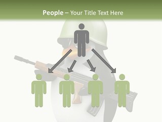 Battlefield Khaki Protect PowerPoint Template