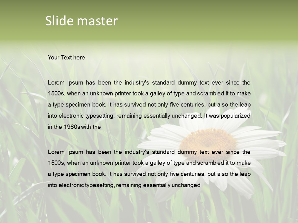 Sunlight Herbal Growth PowerPoint Template