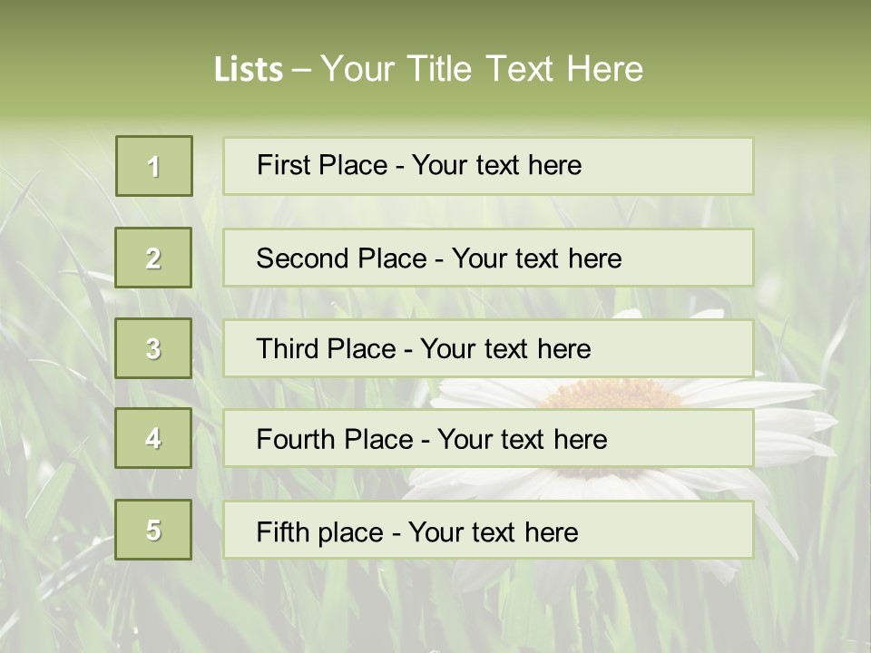 Sunlight Herbal Growth PowerPoint Template