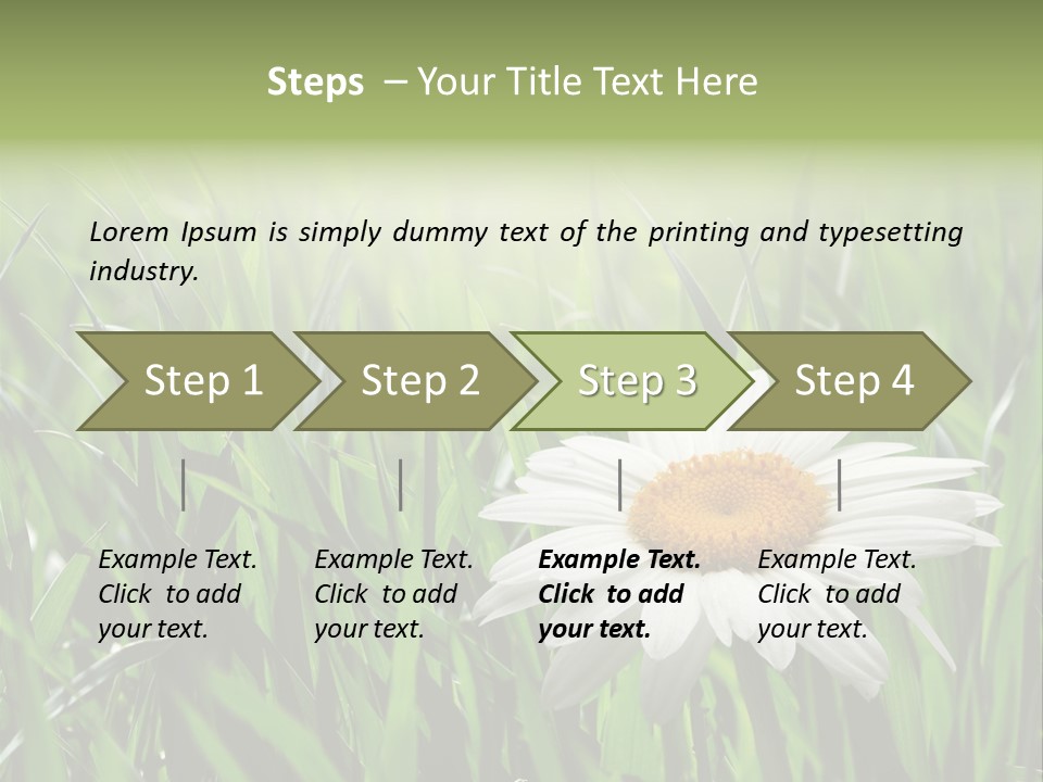 Sunlight Herbal Growth PowerPoint Template