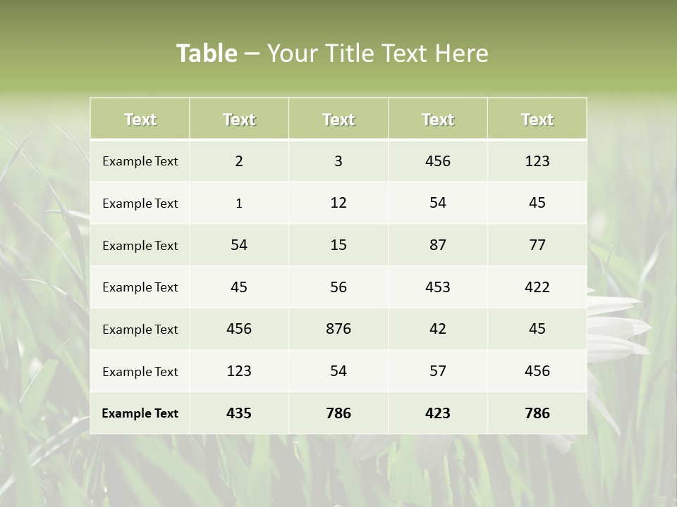 Sunlight Herbal Growth PowerPoint Template