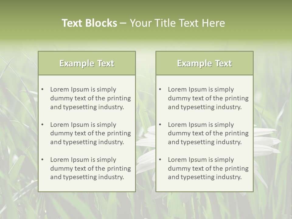 Sunlight Herbal Growth PowerPoint Template
