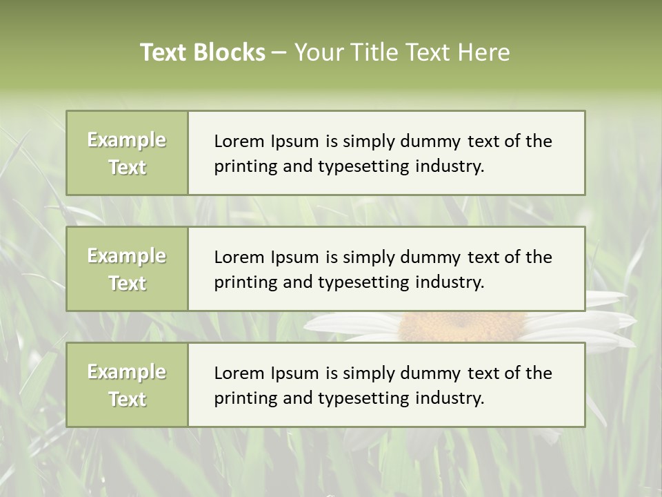 Sunlight Herbal Growth PowerPoint Template