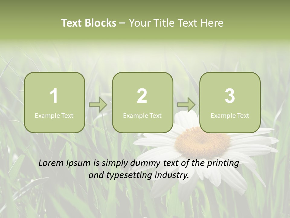 Sunlight Herbal Growth PowerPoint Template