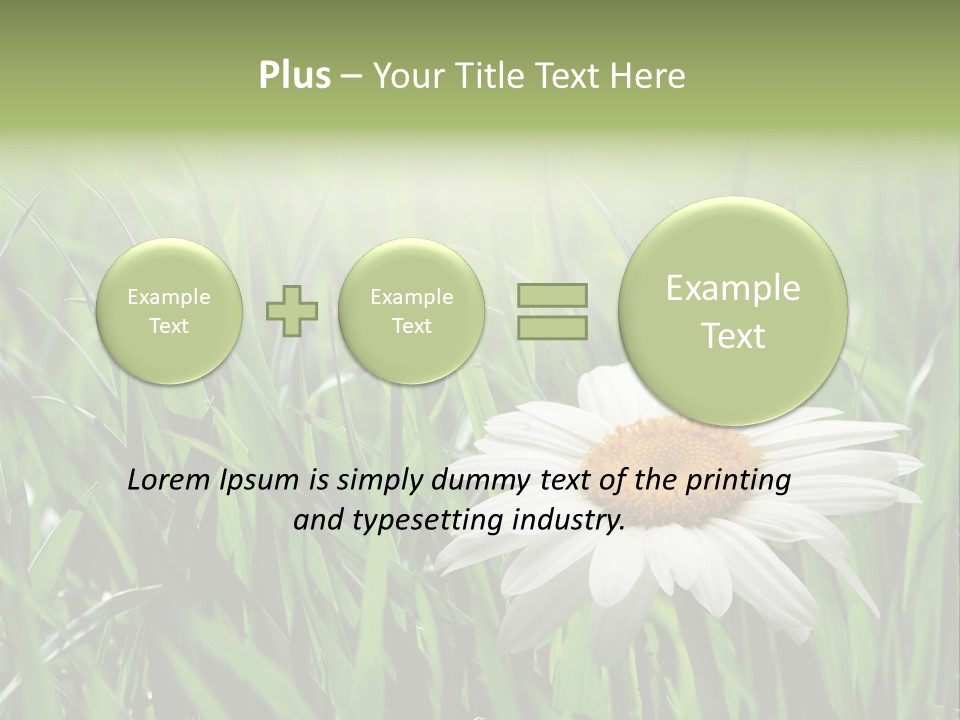 Sunlight Herbal Growth PowerPoint Template