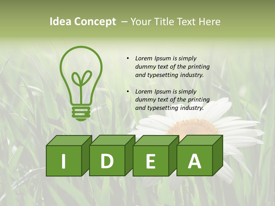 Sunlight Herbal Growth PowerPoint Template