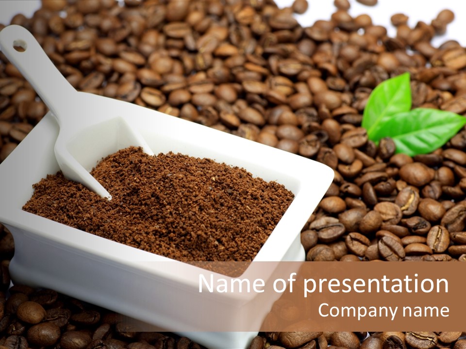 Coffee Cup Cup Food PowerPoint Template