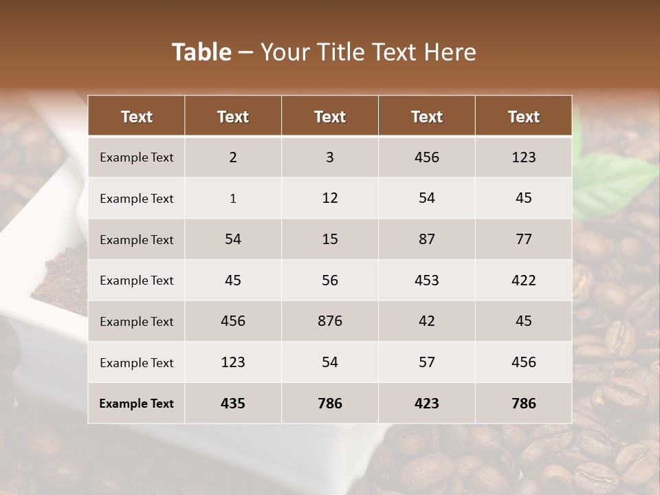 Coffee Cup Cup Food PowerPoint Template