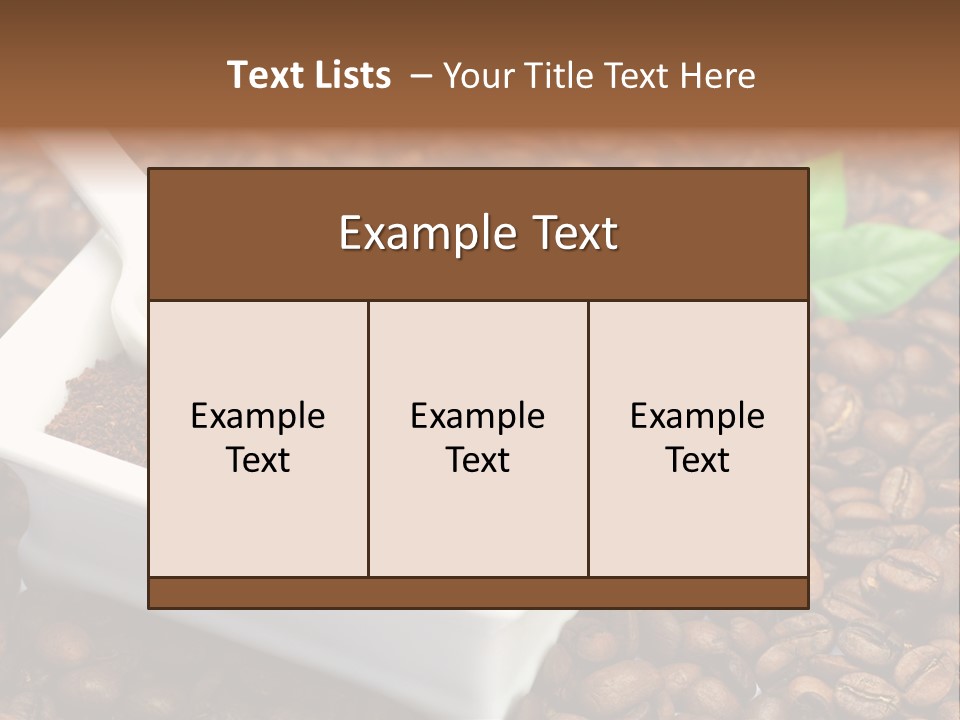 Coffee Cup Cup Food PowerPoint Template
