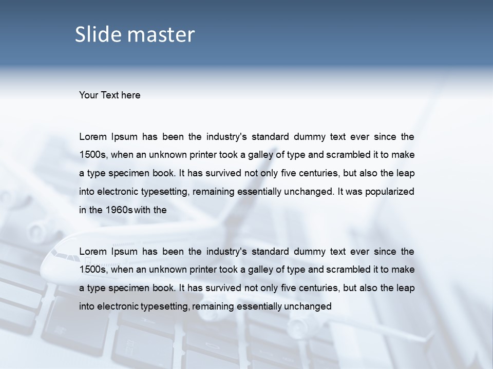 Ticket Online Flight PowerPoint Template