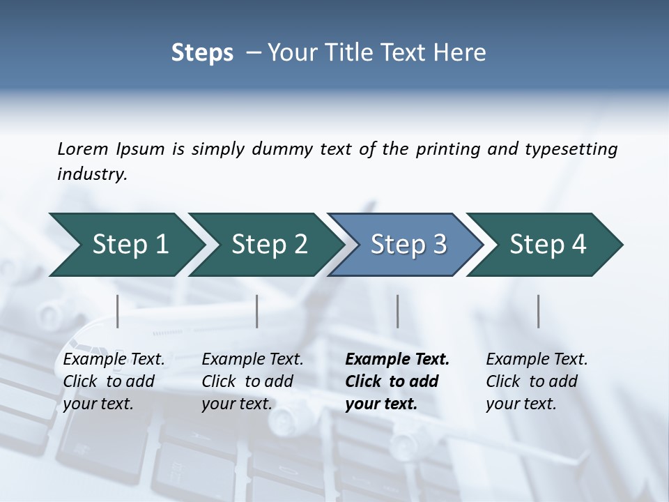 Ticket Online Flight PowerPoint Template
