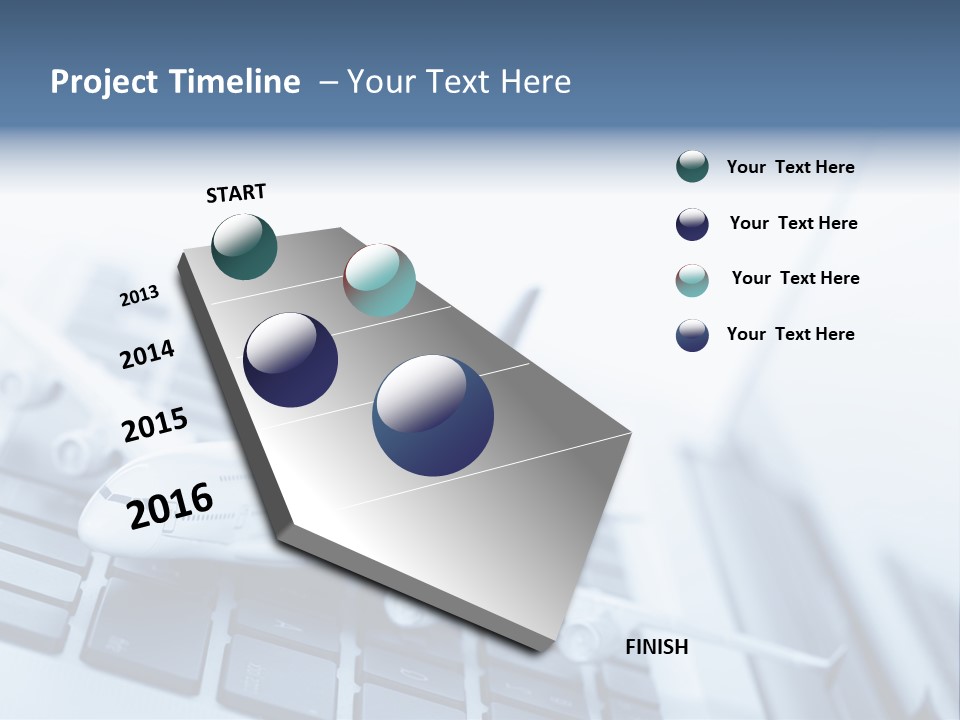 Ticket Online Flight PowerPoint Template